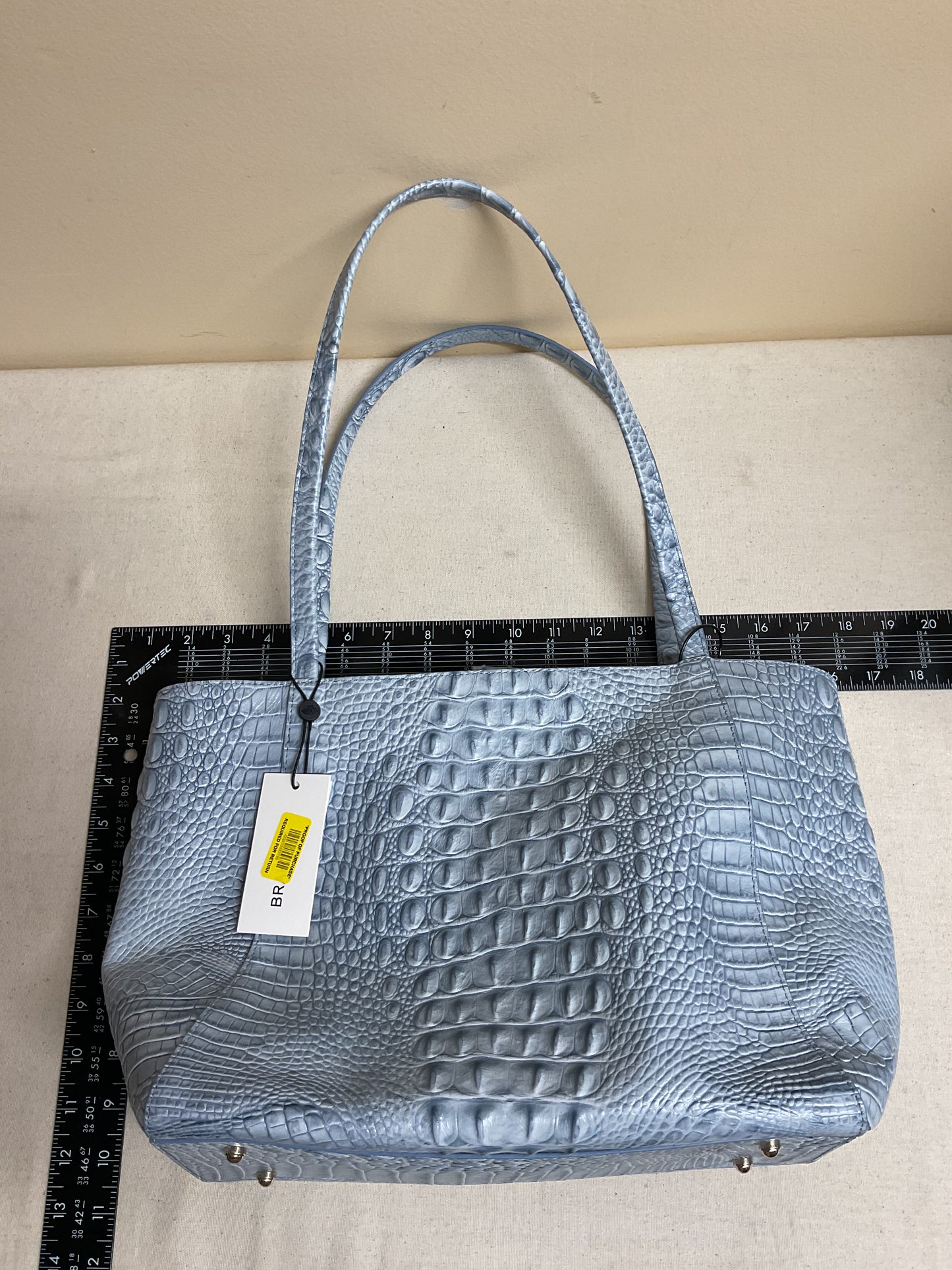 Handbag Designer By Brahmin In Blue, Size:Large