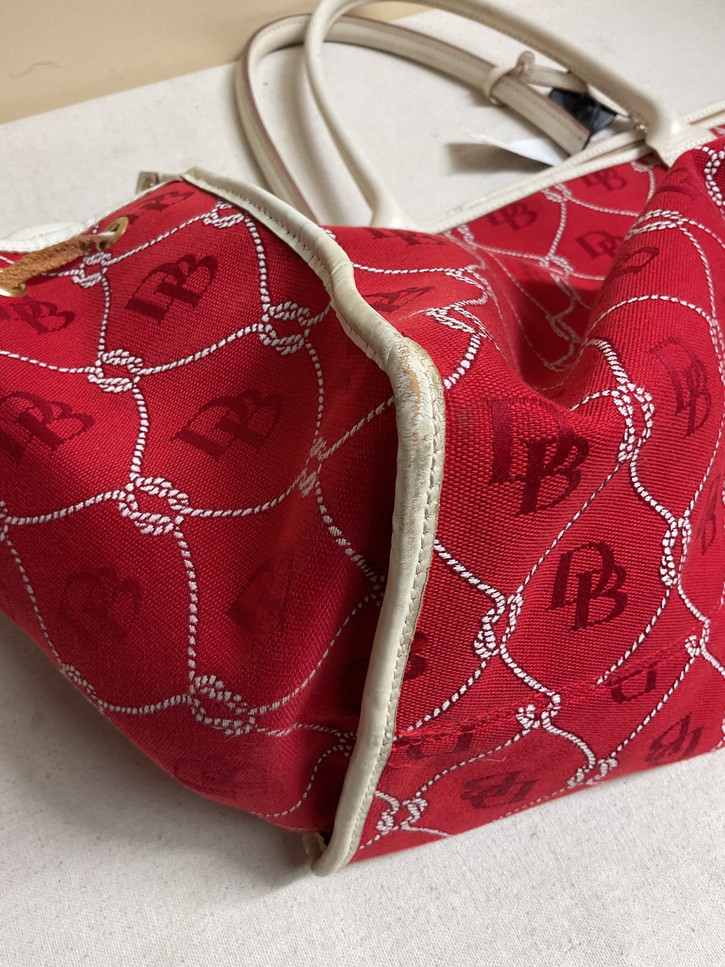 Handbag Designer By Dooney And Bourke In Red, Size:Large
