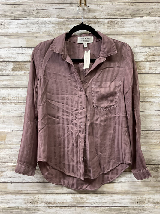 Top Ls By Cloth & Stone In Purple, Size:Xxs