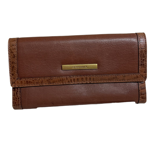 Wallet Designer By Brahmin In Tan, Size:Large