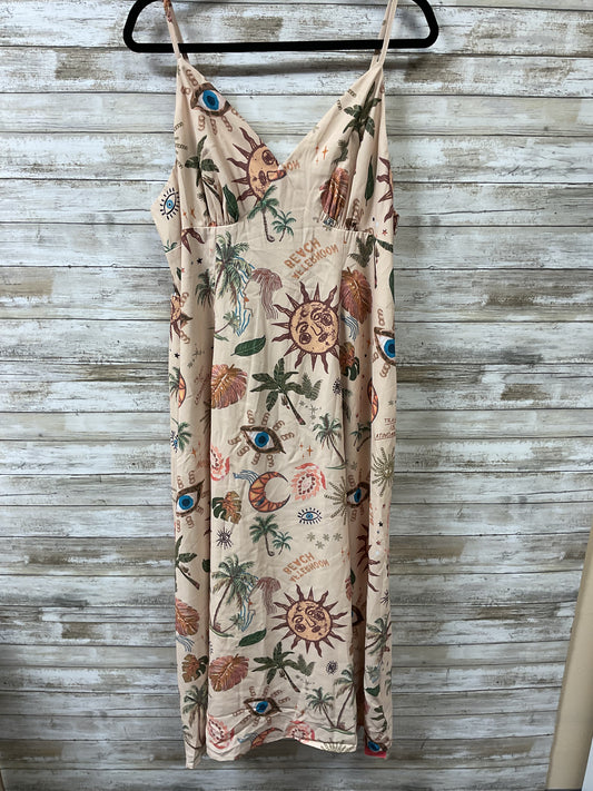 Dress Casual Maxi By Clothes Mentor In Brown & Green, Size:3