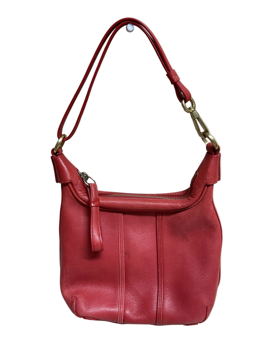 Handbag Designer By Coach In Red, Size:Small