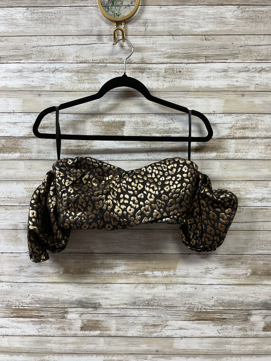 Top Ss By Cmb In Black & Gold, Size:S