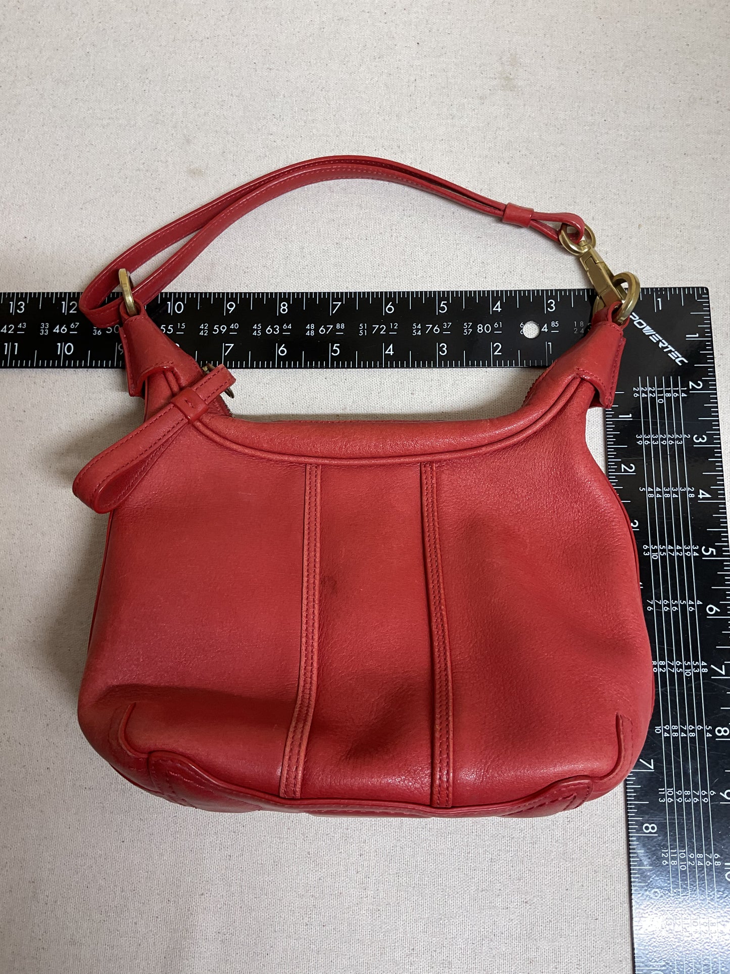 Handbag Designer By Coach In Red, Size:Small