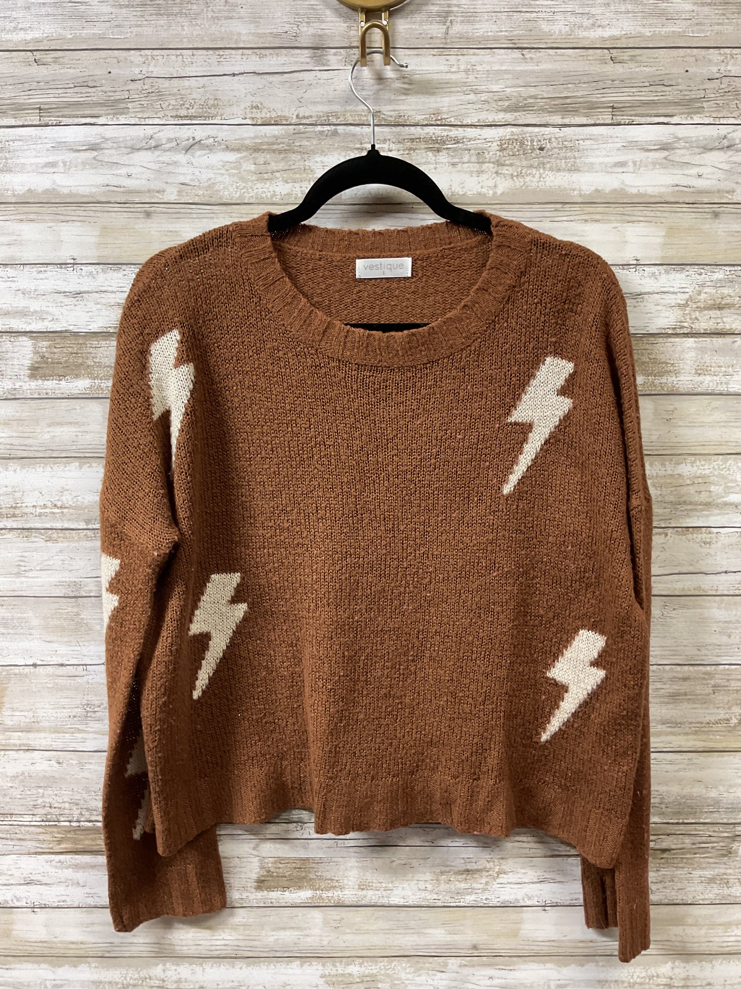 Sweater By Vestique In Brown, Size:S