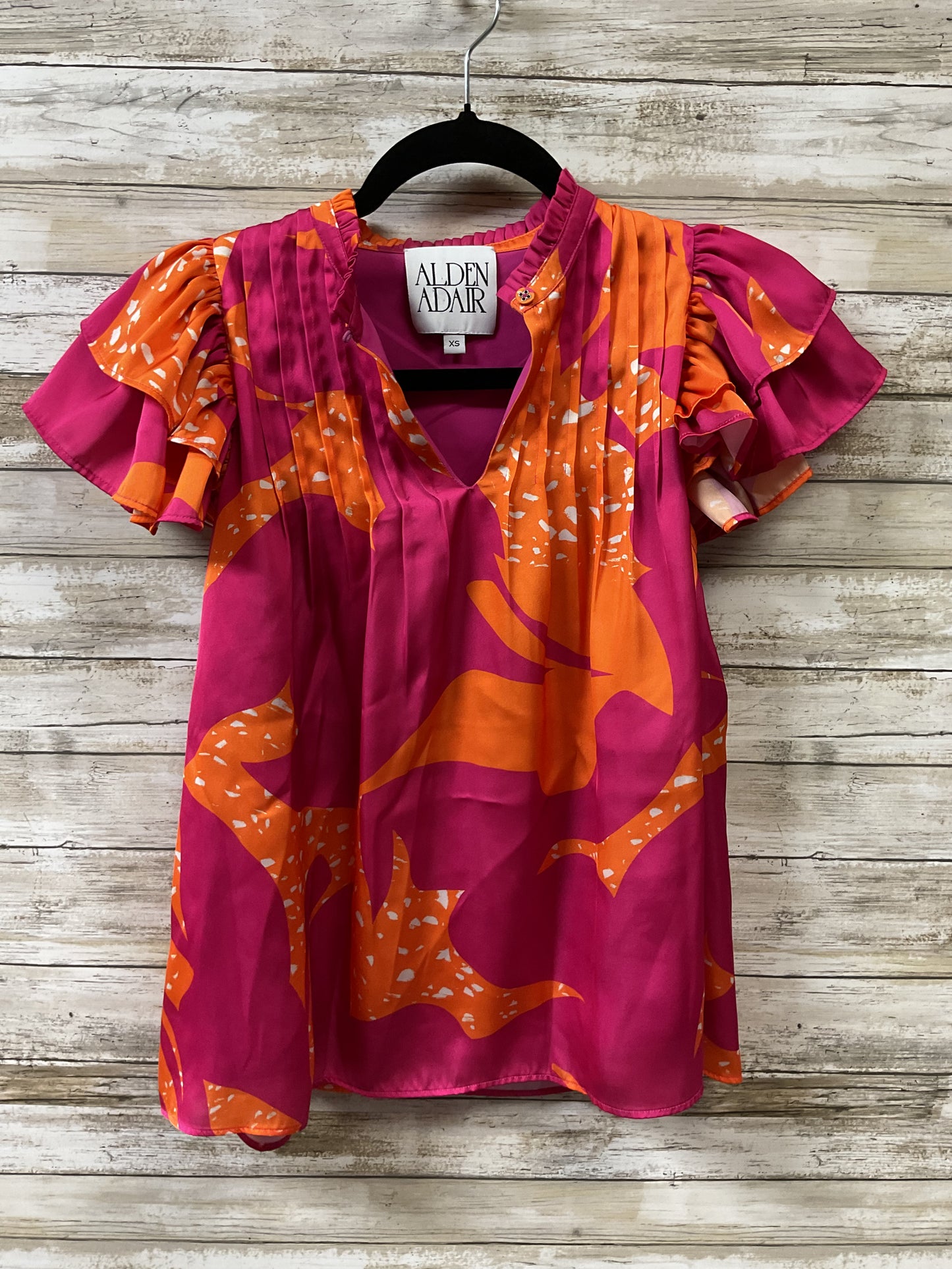Top Ss By Cmb In Orange & Pink, Size:Xs