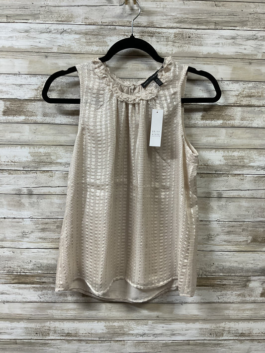 Top Sleeveless By White House Black Market In Silver, Size:Xs