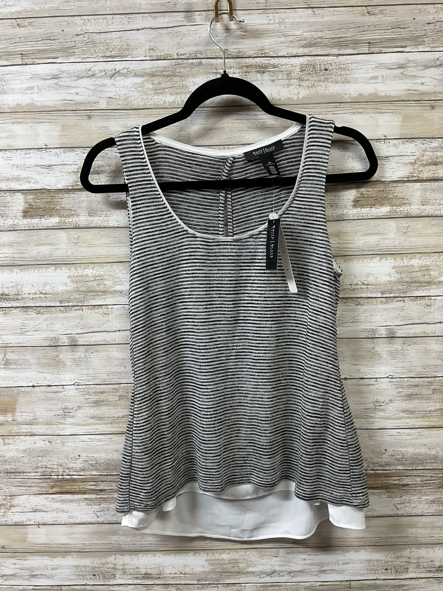 Top Sleeveless By White House Black Market In Black & White, Size:Xs