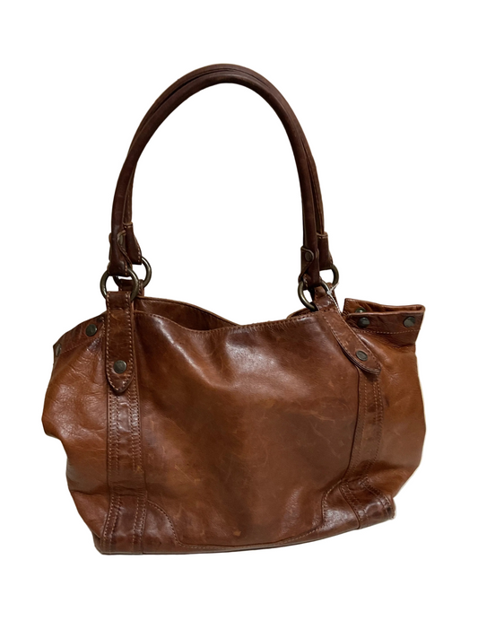 Handbag Designer By Frye In Brown, Size:Large