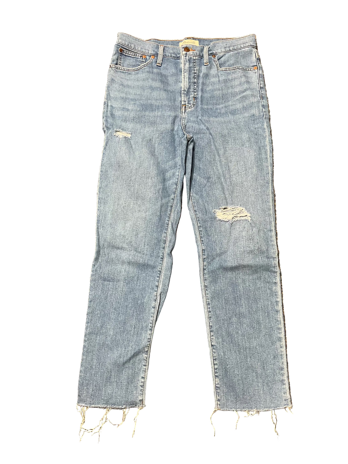 Jeans Straight By Madewell In Blue Denim, Size:8