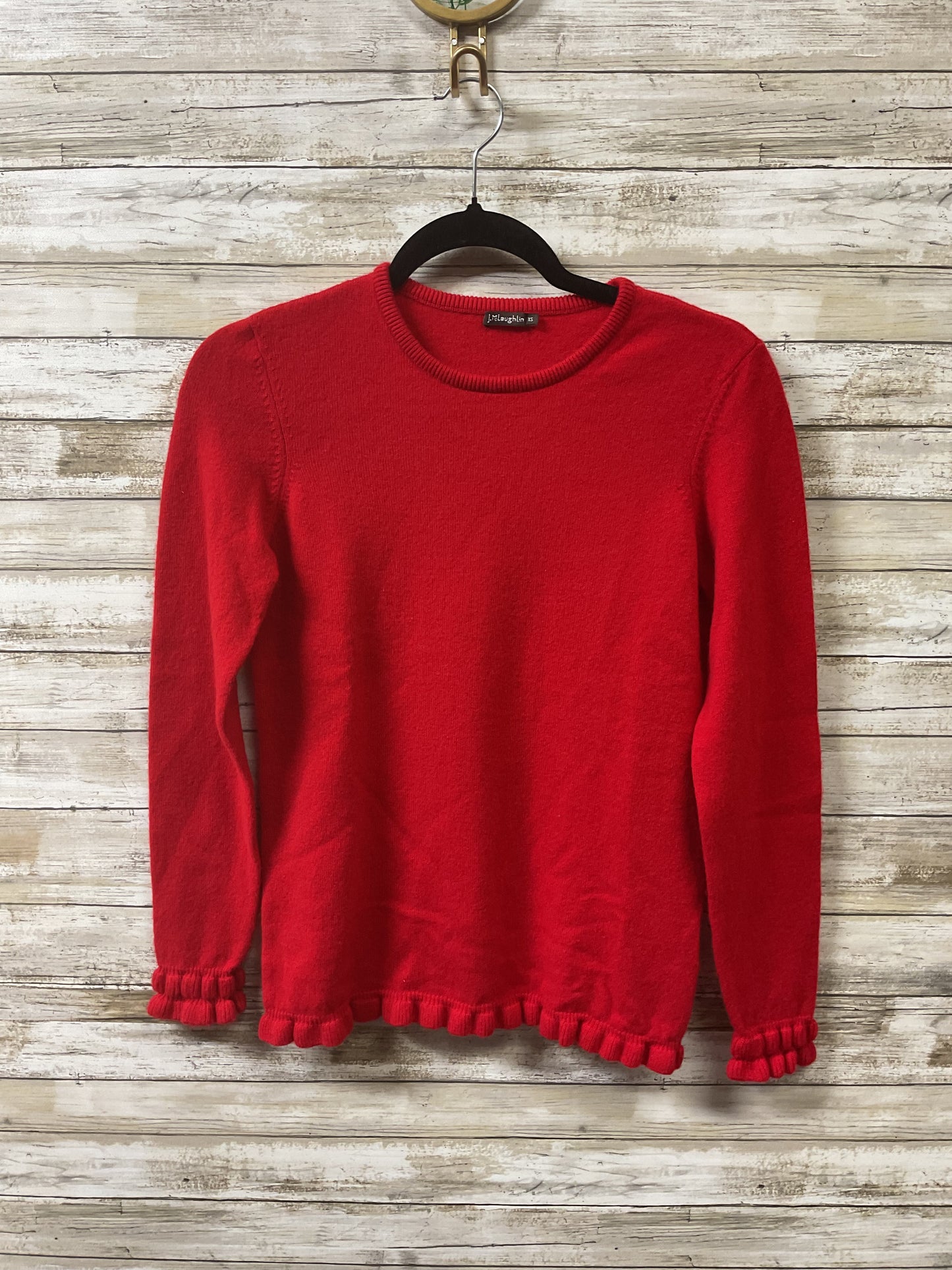 Sweater Cashmere By J Mclaughlin In Red, Size:Xs