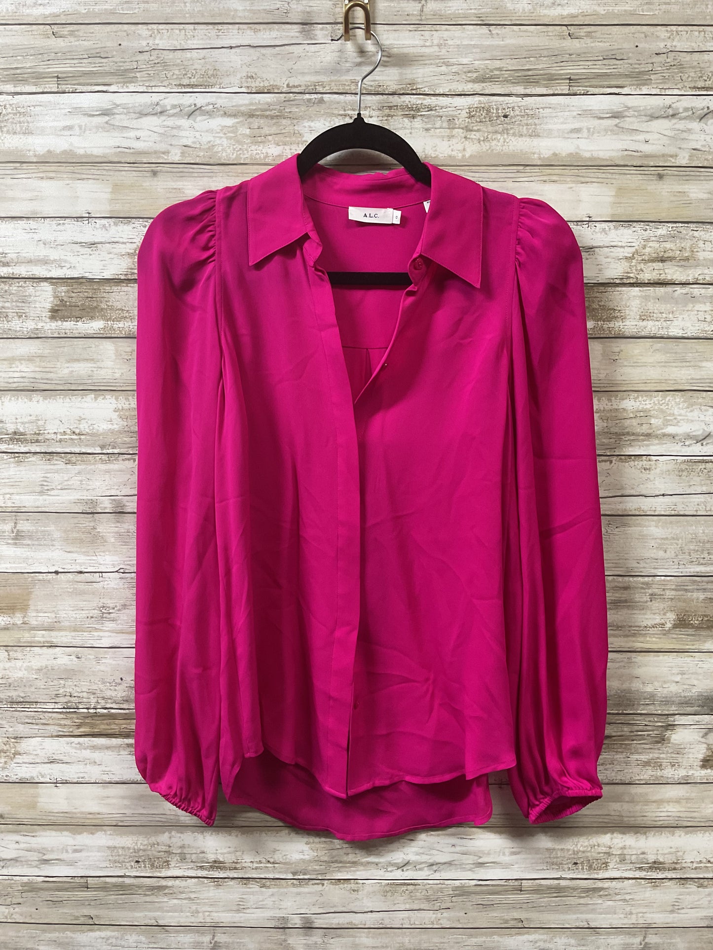Blouse Ls By Alc In Pink, Size:0