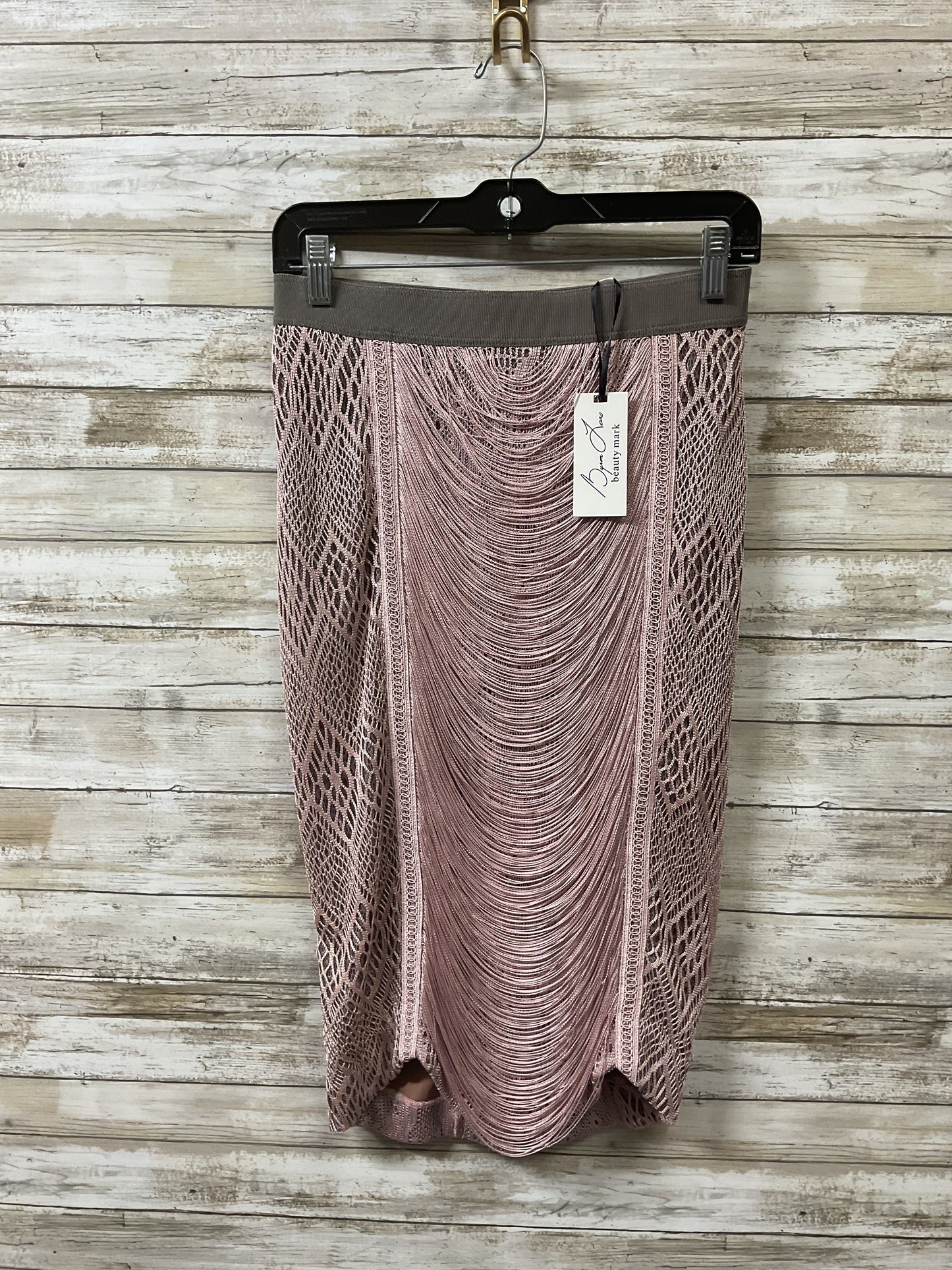 Skirt Midi By Cma In Pink & Tan, Size:2