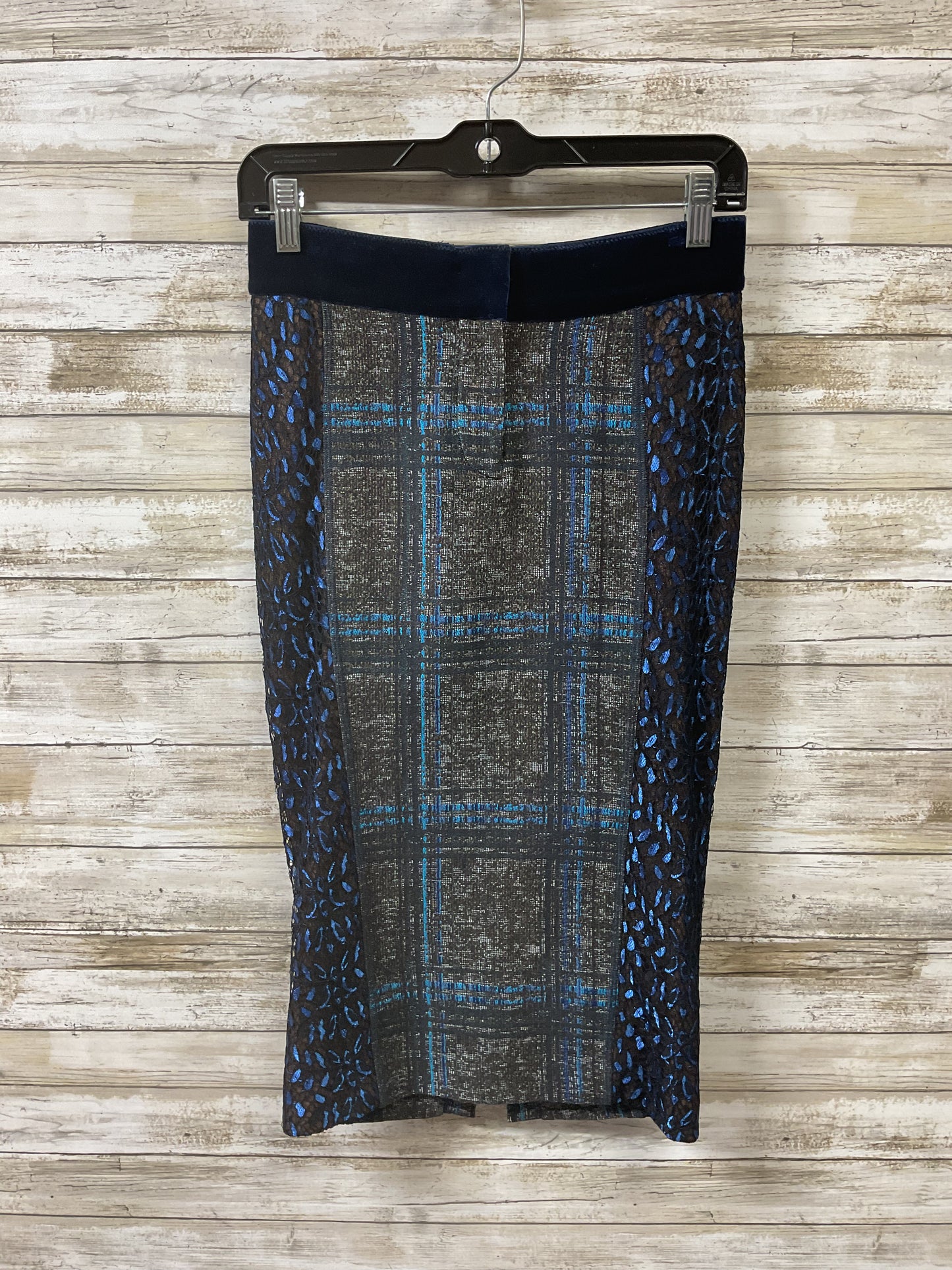 Skirt Midi By Cma In Black & Blue, Size:2