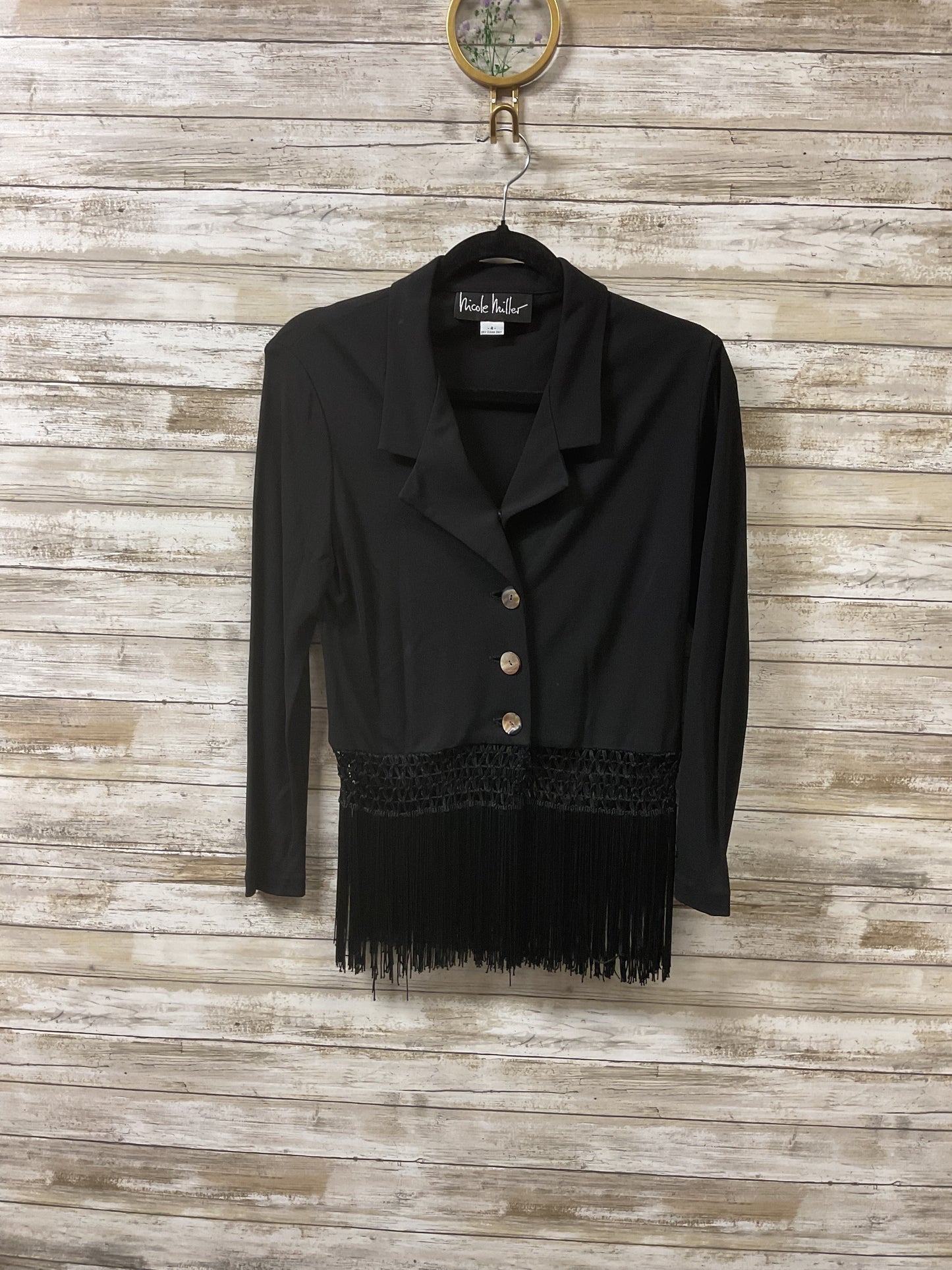 Skirt Set 2Pc By Nicole Miller In Black, Size:4