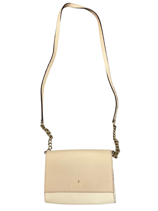 Crossbody Designer By Kate Spade In Pink & White, Size:Small