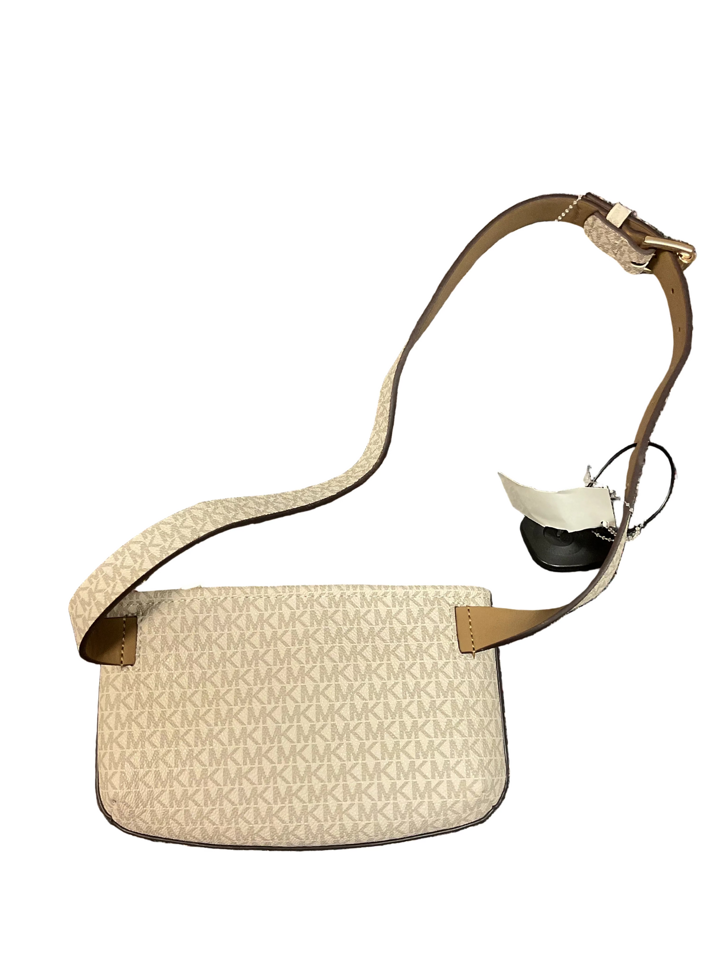 Belt Bag Designer By Michael Kors In Brown & White, Size:Medium