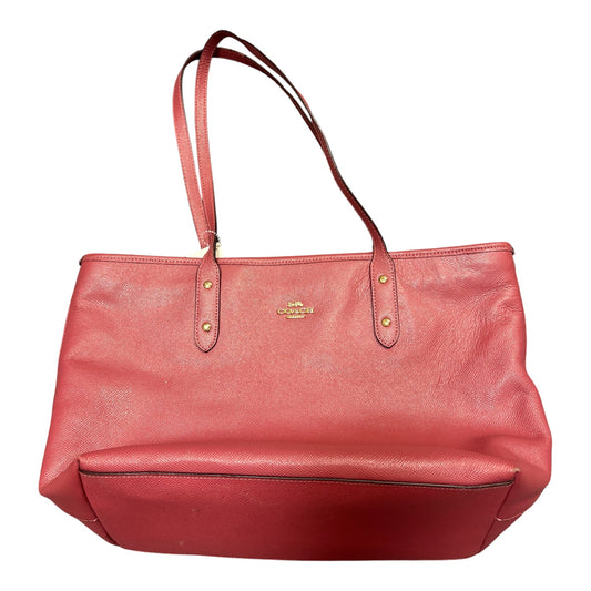 Handbag Designer By Coach In Pink, Size:Large