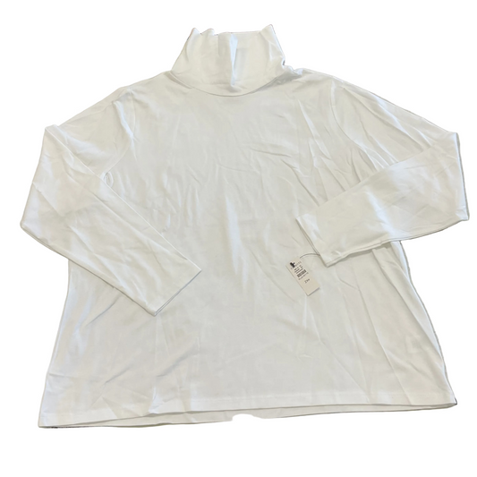 Top Ls Basic By Talbots In White, Size:2XP