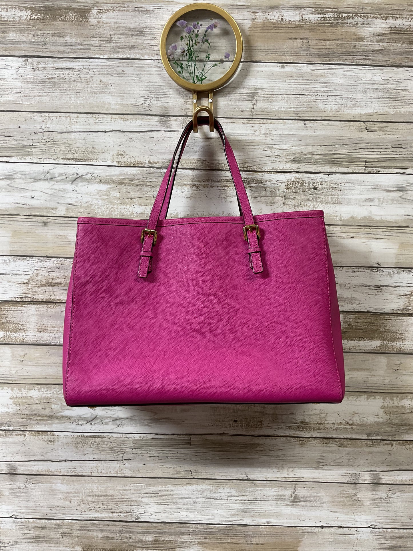 Handbag Designer By Michael Kors In Pink, Size:Small