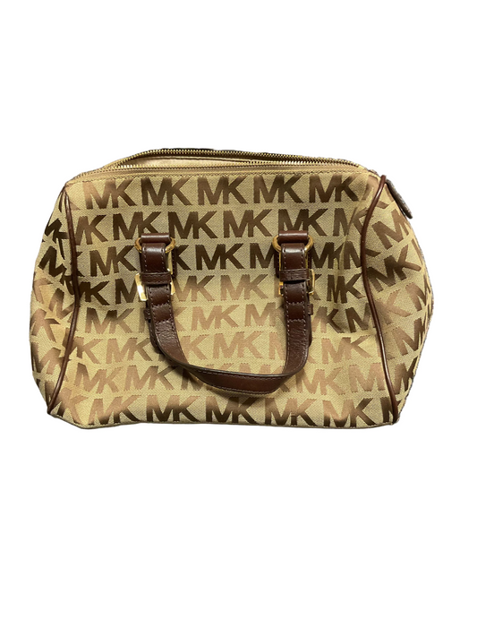 Handbag Designer By Michael Kors In Brown & Tan, Size:Medium
