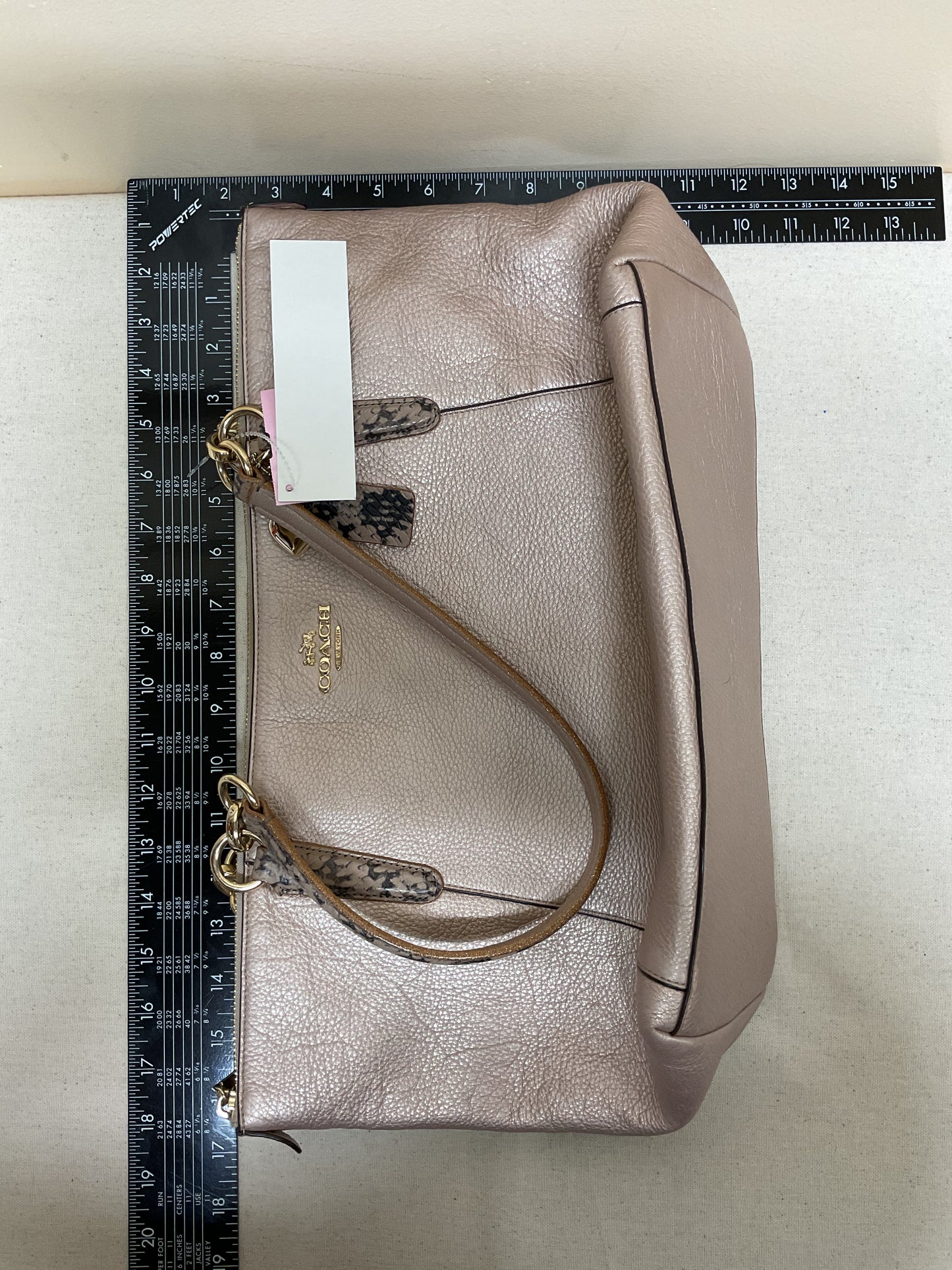 Handbag Designer By Coach In Pink, Size:Medium