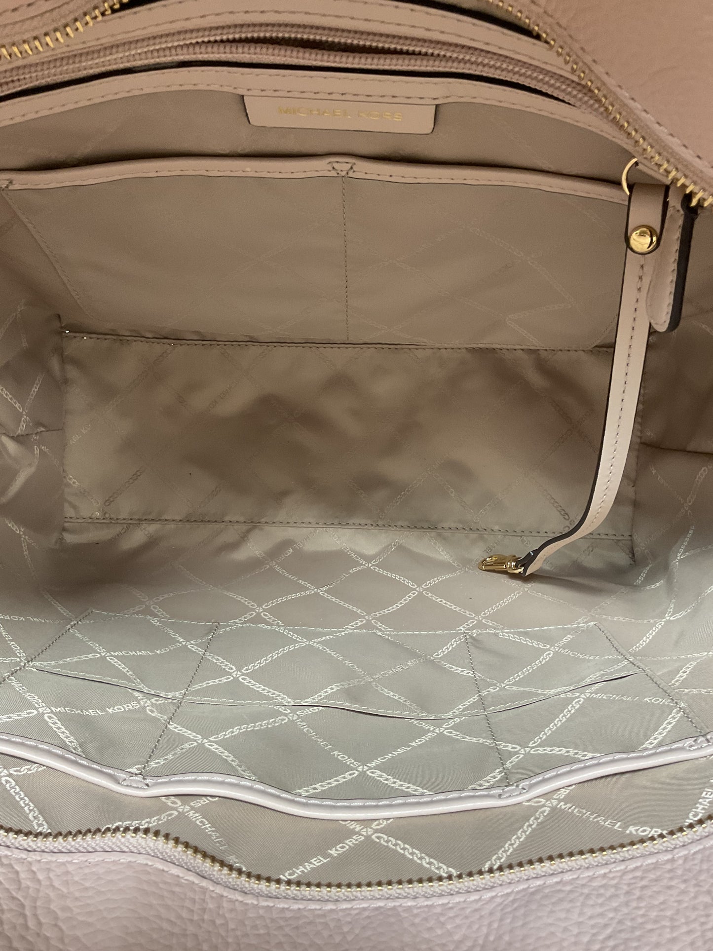 Tote Designer By Michael Kors In Gold & Pink, Size:Large