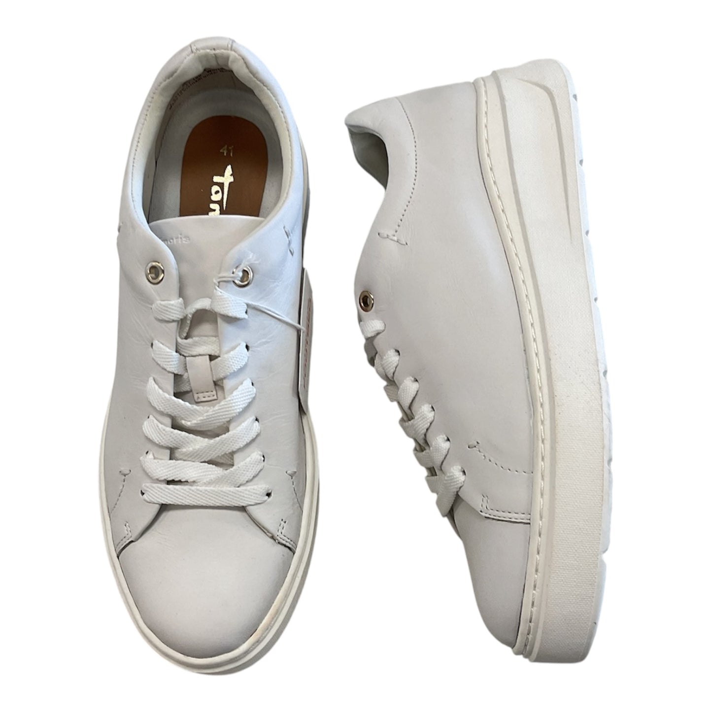 Shoes Sneakers By Clothes Mentor In White, Size:10.5