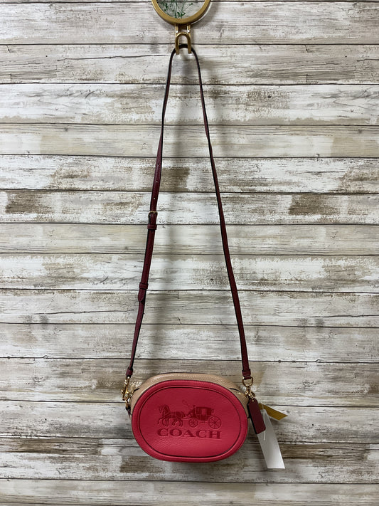 Handbag Designer By Coach In Pink & Purple, Size:Small