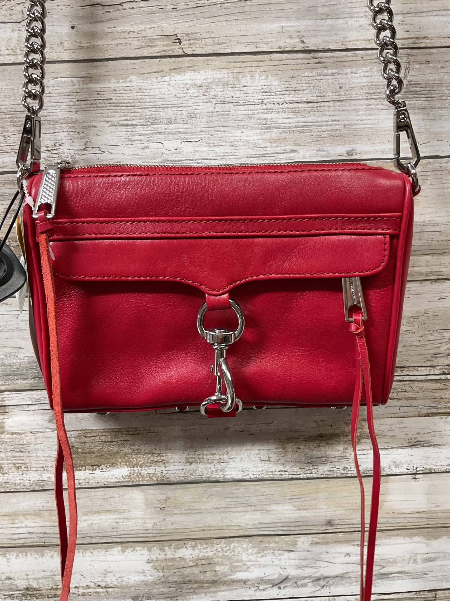 Crossbody Designer By Rebecca Minkoff In Red, Size:Small