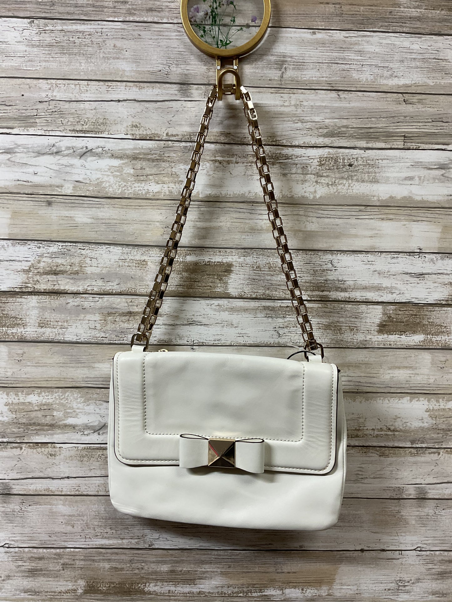Crossbody Designer By Kate Spade In White, Size:Medium
