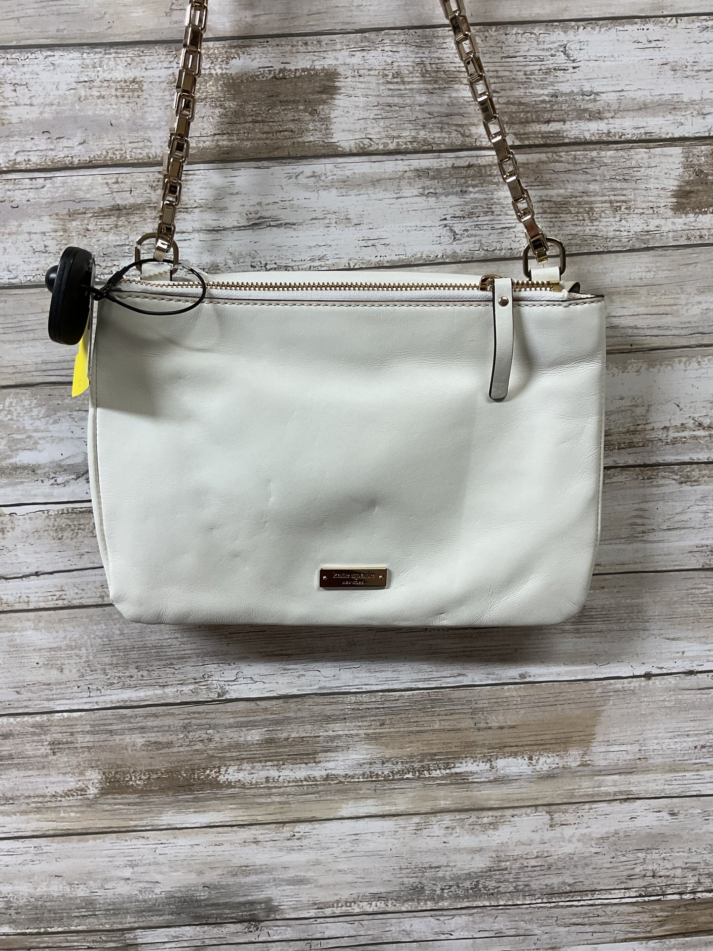 Crossbody Designer By Kate Spade In White, Size:Medium