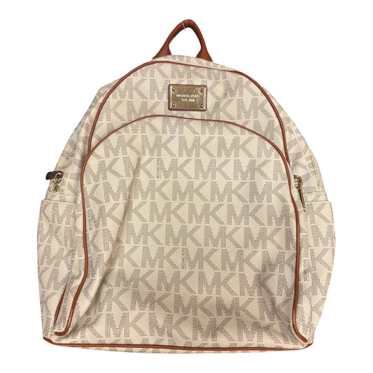 Backpack Designer By Michael Kors In Brown & Cream, Size:Medium