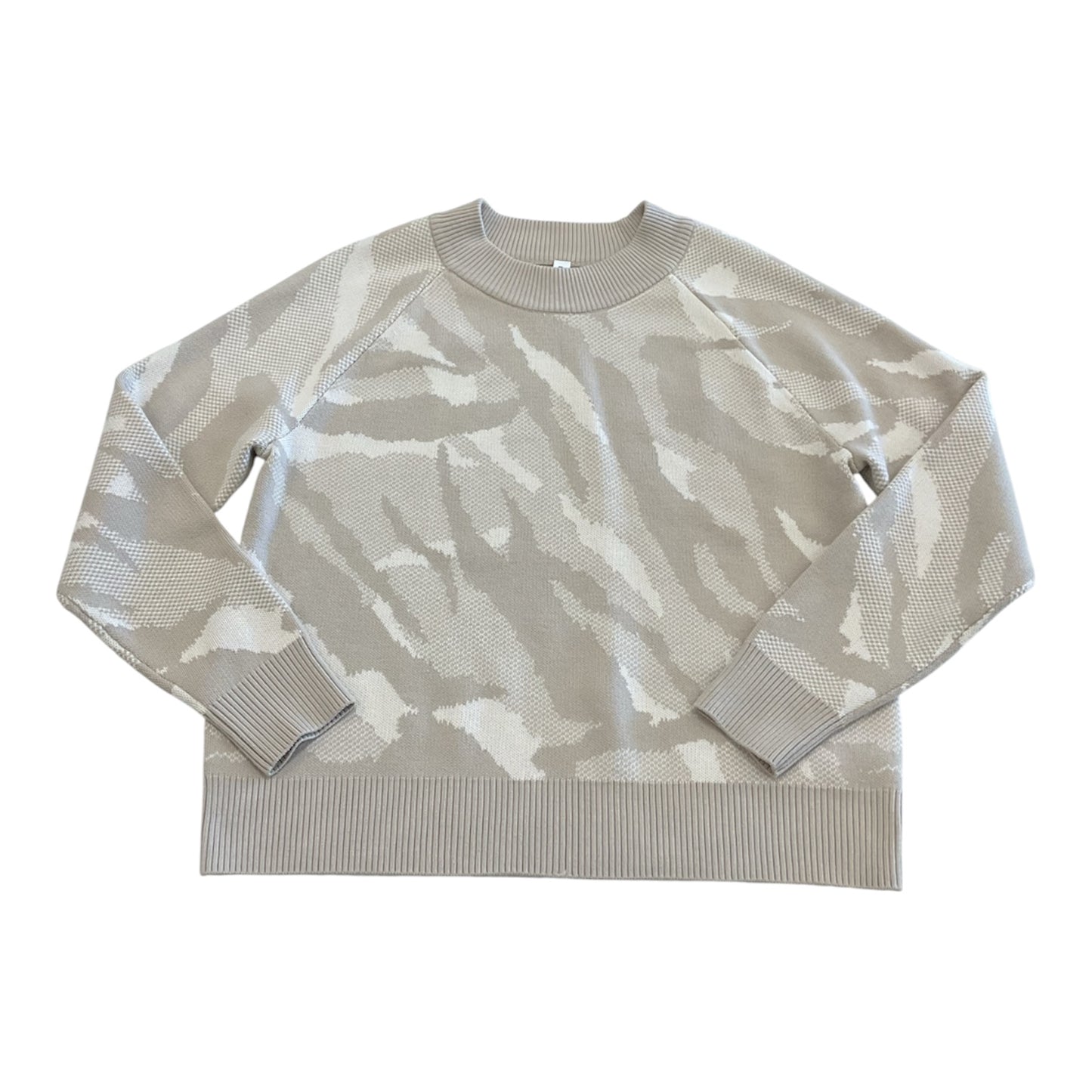 Athletic Sweatshirt Crewneck By Athleta In Camouflage Print, Size:S