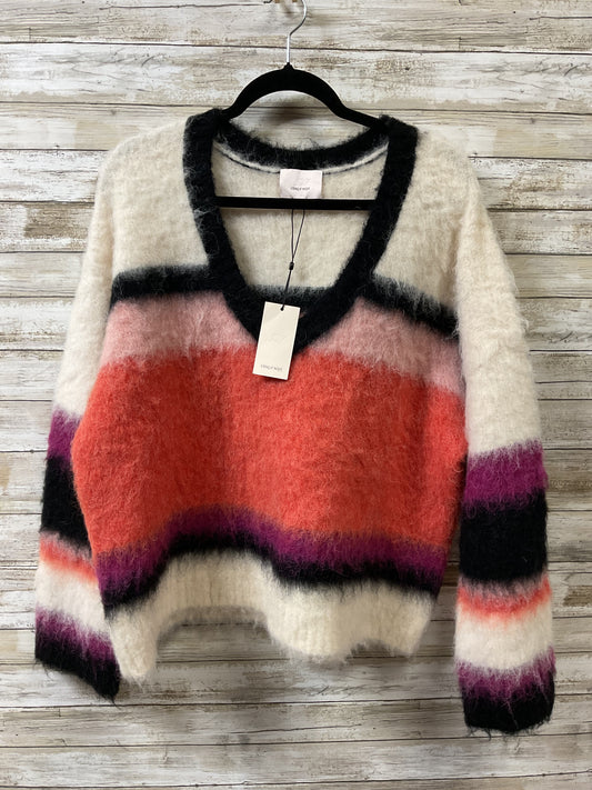 Sweater By Cinc A Sept In Orange & Purple, Size:L