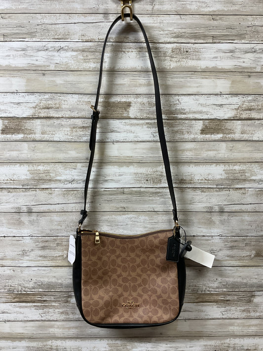 Crossbody Designer By Coach In Black & Brown, Size:Medium