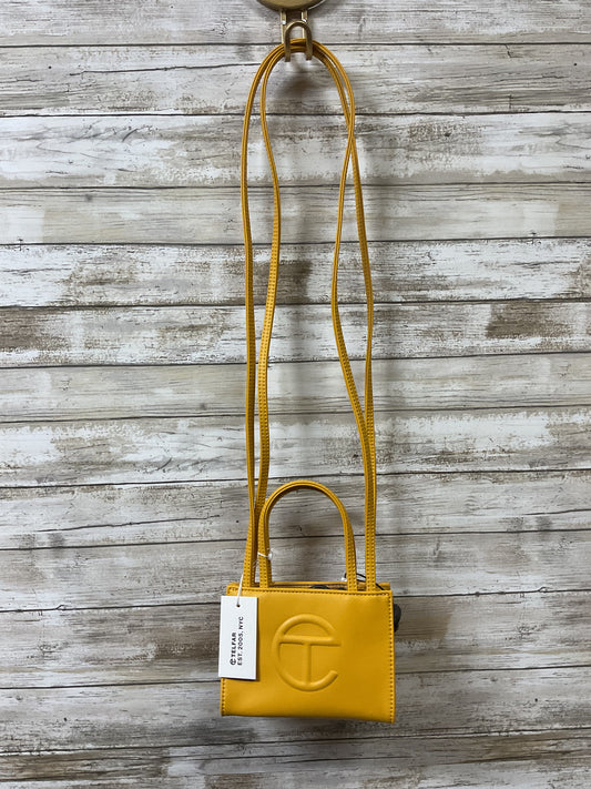 Crossbody Designer By Telfar In Yellow, Size:Small