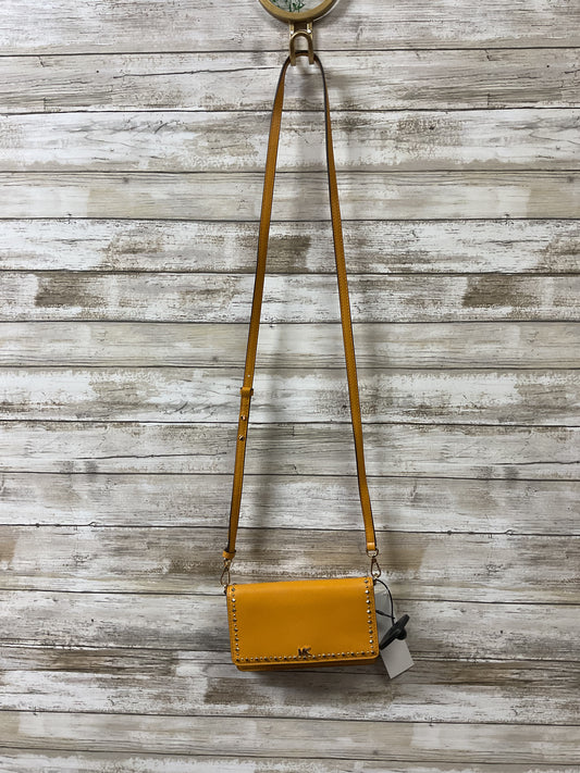Crossbody Designer By Michael Kors In Yellow, Size:Small