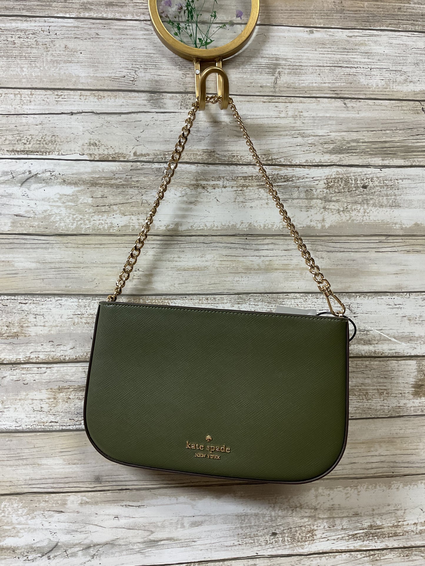Handbag Designer By Kate Spade In Green, Size:Small