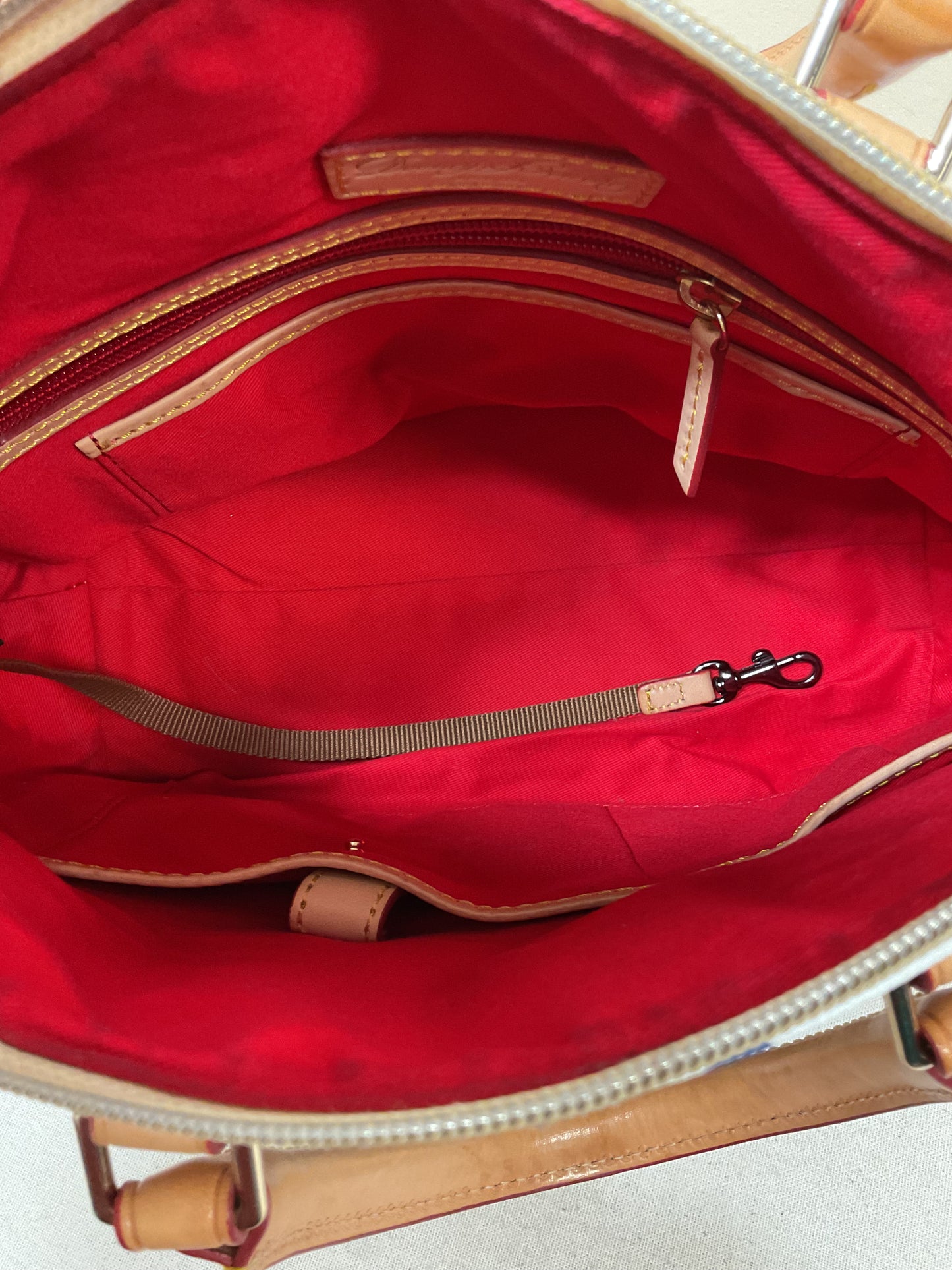 Handbag Designer By Dooney And Bourke In Polkadot Pattern, Size:Medium