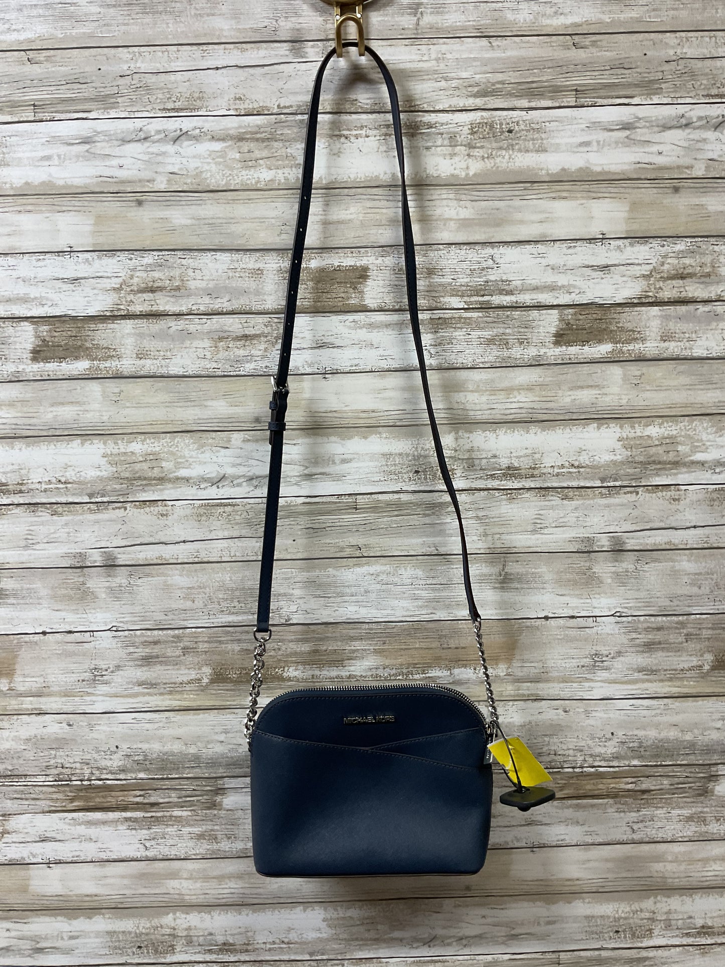 Crossbody Designer By Michael Kors In Navy, Size:Medium