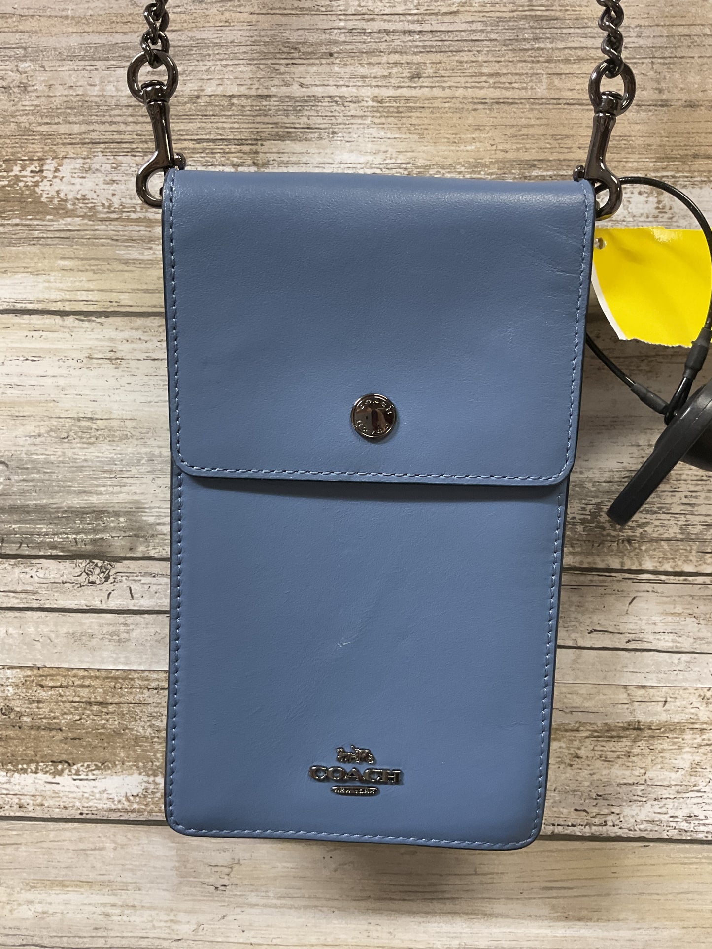 Crossbody Designer By Coach In Blue, Size:Small