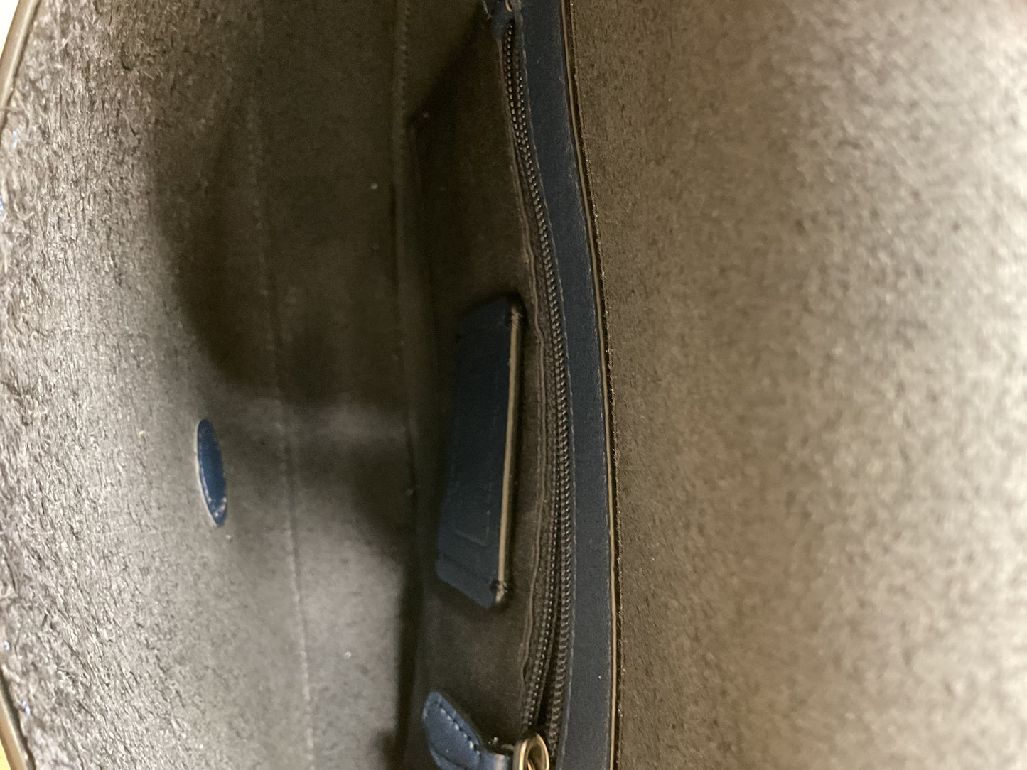 Handbag Designer By Coach In Navy, Size:Small