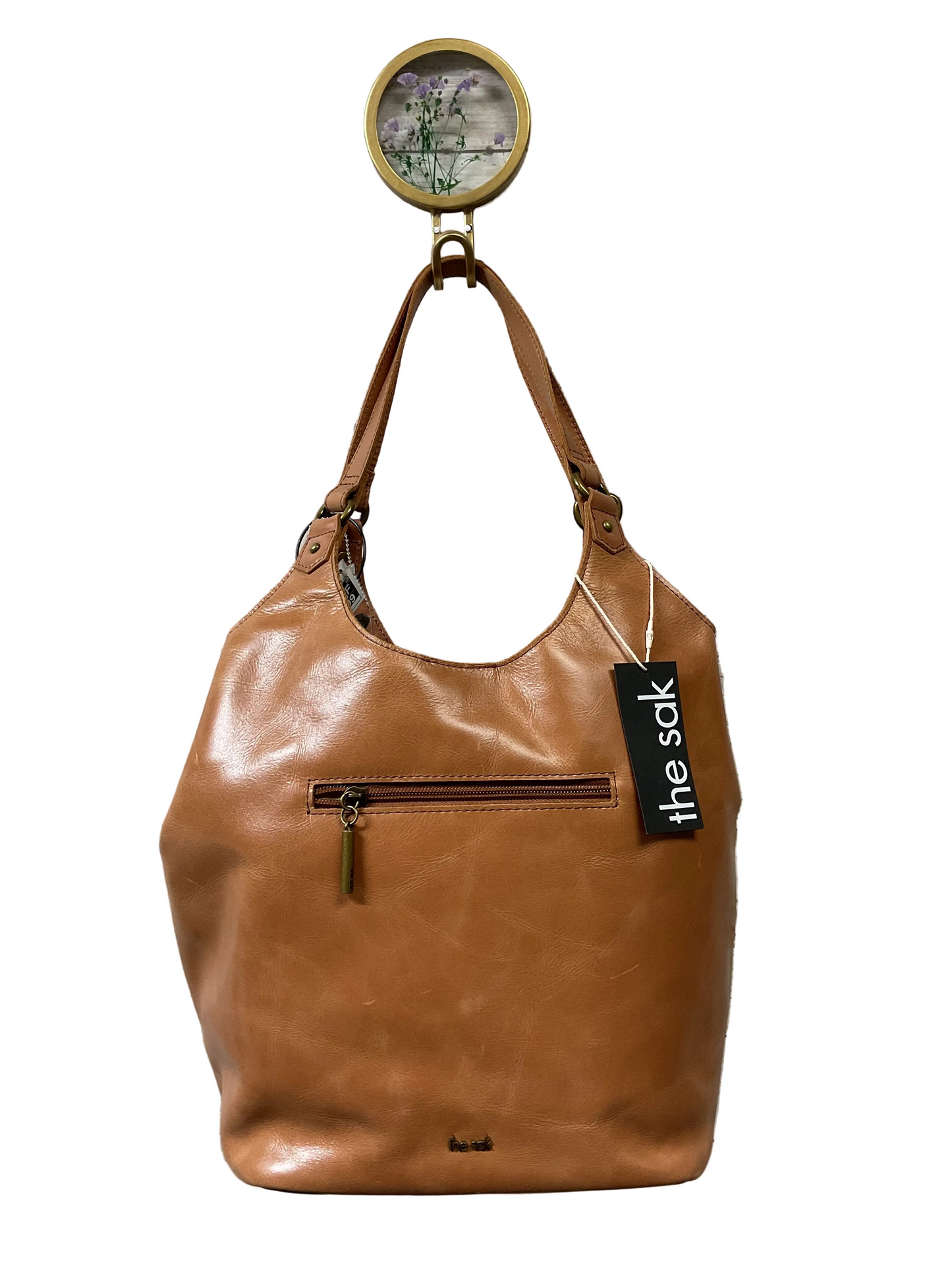 Handbag Leather By The Sak In Tan, Size:Medium