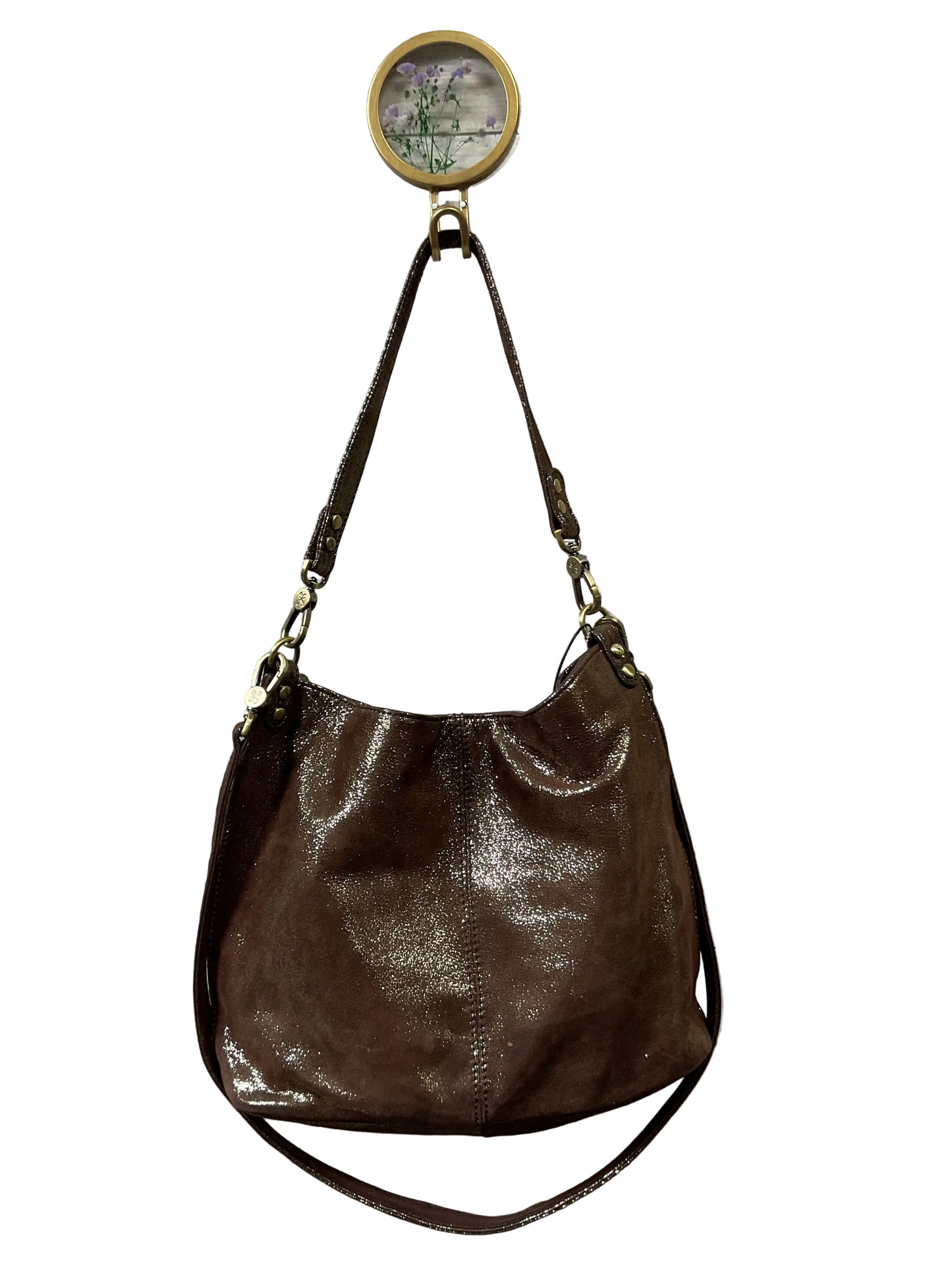 Crossbody By Hobo Intl In Black & Gold, Size:Medium